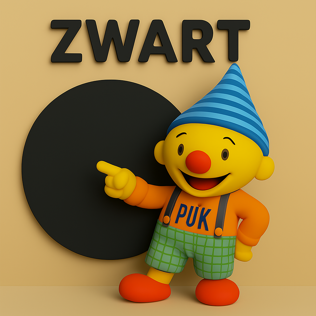 zwart