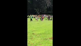 voor opwarmen lopen park