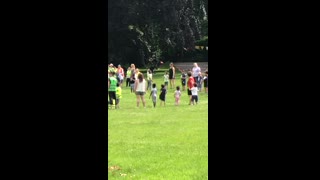 voor opwarmen lopen park